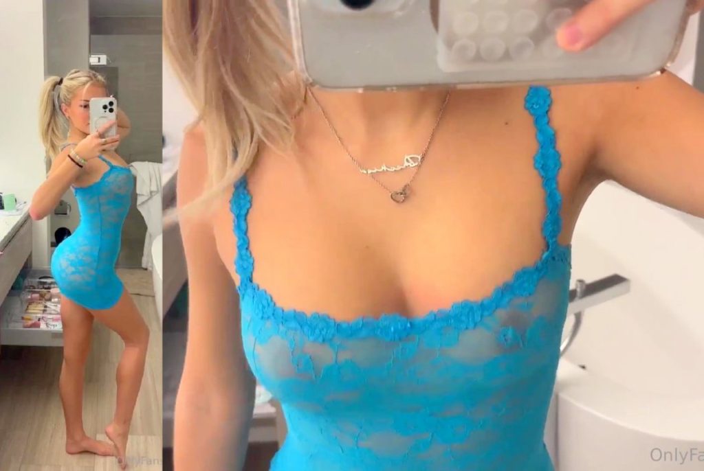 breckie hill blue lingerie nude see through video leaked 1024x686 1