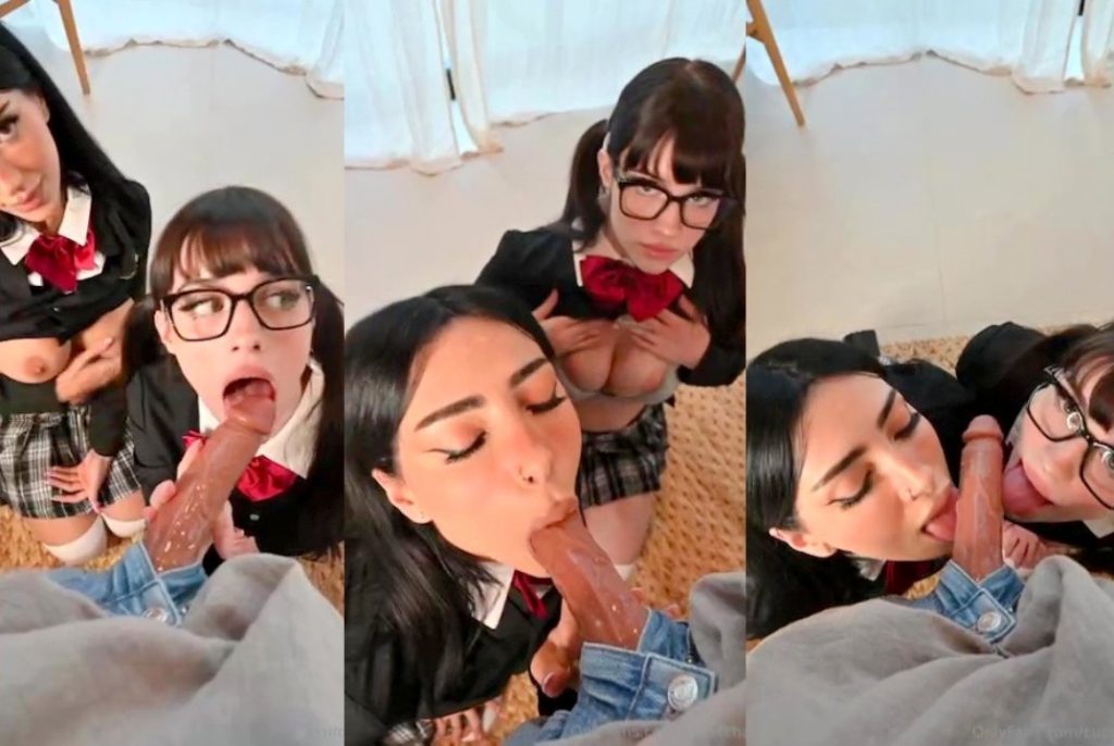 soogsx schoolgirl double blowjob pov video leaked 1024x686 1