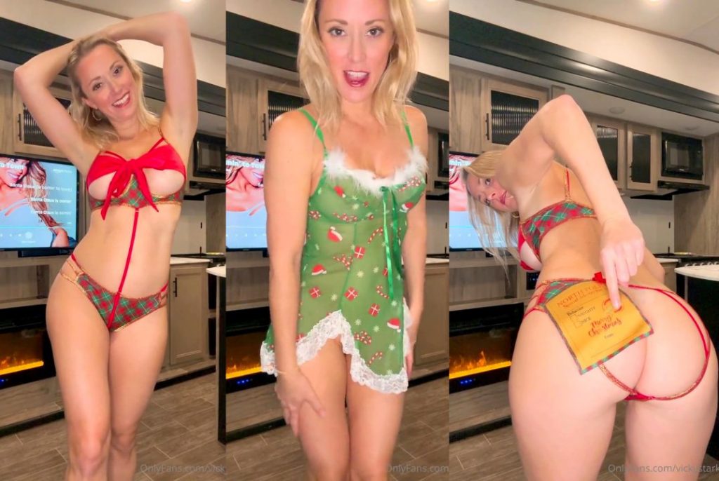 vicky stark christmas lingerie haul ppv video leaked 1024x686 1