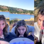 theprincessjess outdoor blowjob cum swallow video leaked 1024x686 1