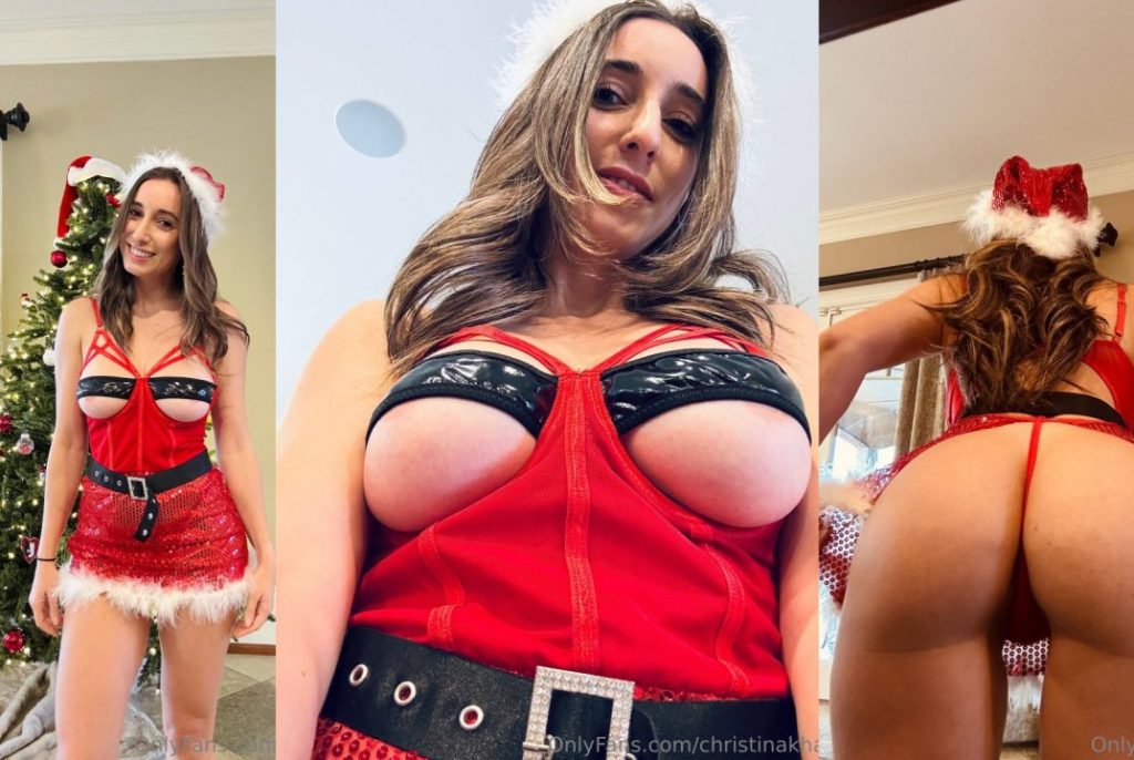 christina khalil ready to help out santa in her sexy outfit onlyfans video leaked 1024x686 1